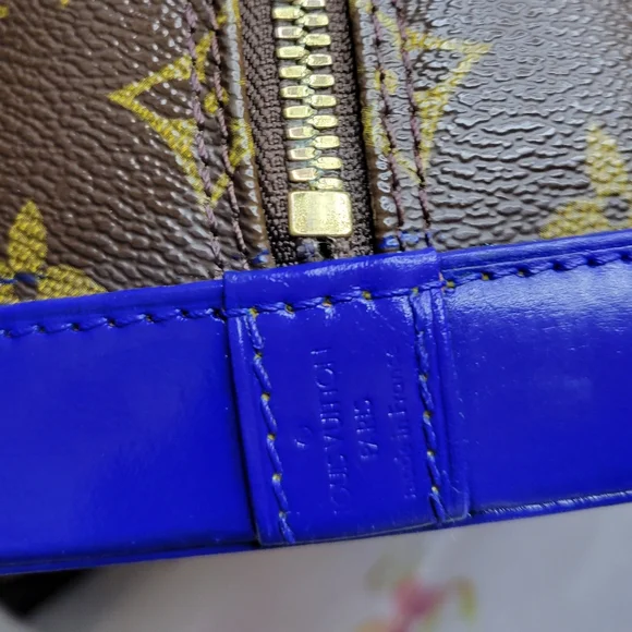 Authentic Vintage Louis Vuitton Alma PM VI0989, Very Good Condition, Cobalt Blue - Picture 9 of 16